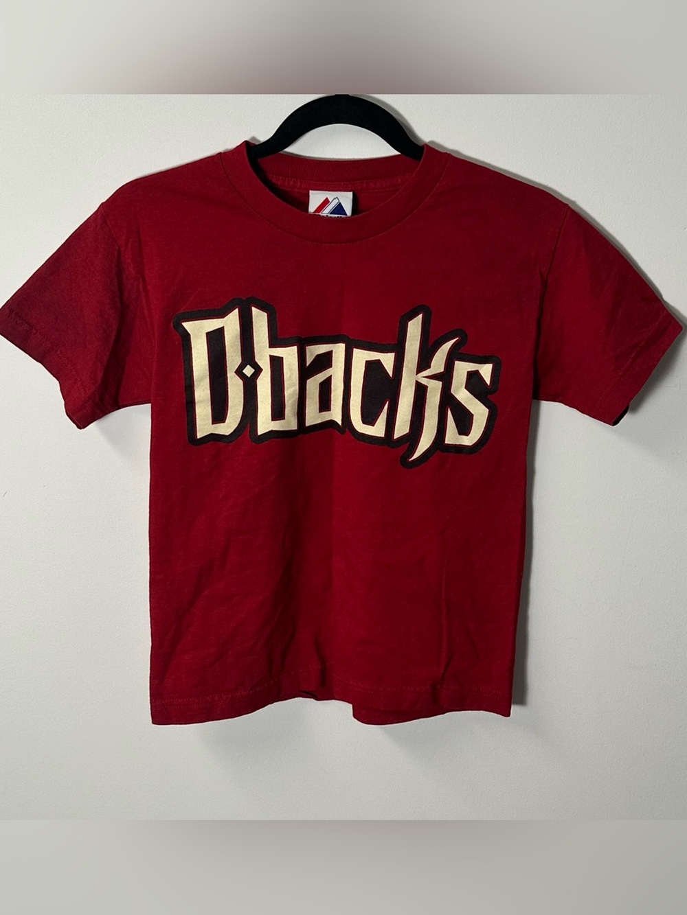 Y2K MAJESTIC red AZ diamondbacks MLB graphic tee, youth S.